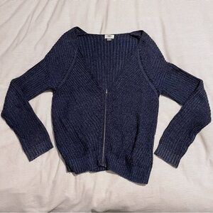 Navy Old Navy Zip-Up Cardigan - Size M